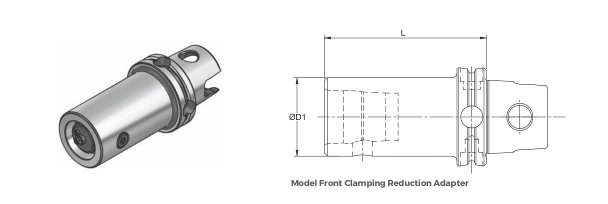 TMT40TS Front Clamping Reduction Adaptor Dia 70 L 32 (Compatible with KM40TS™)